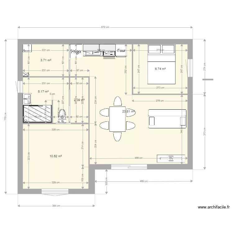 2 ch. Plan de 