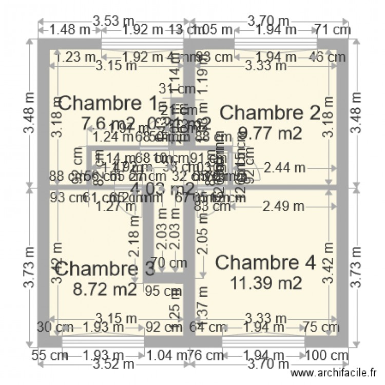 1er Etage. Plan de 0 pièce et 0 m2