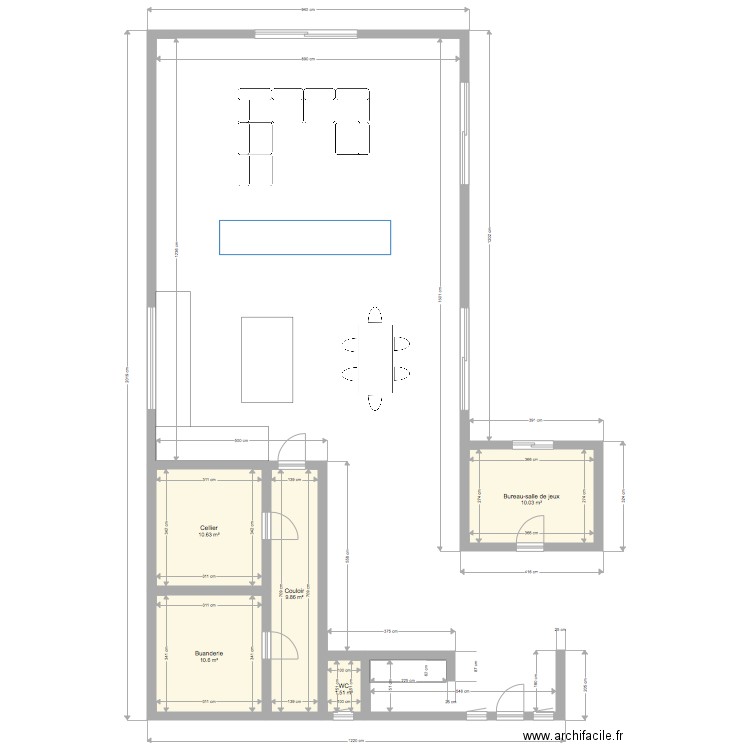 Maison océan V1. Plan de 0 pièce et 0 m2