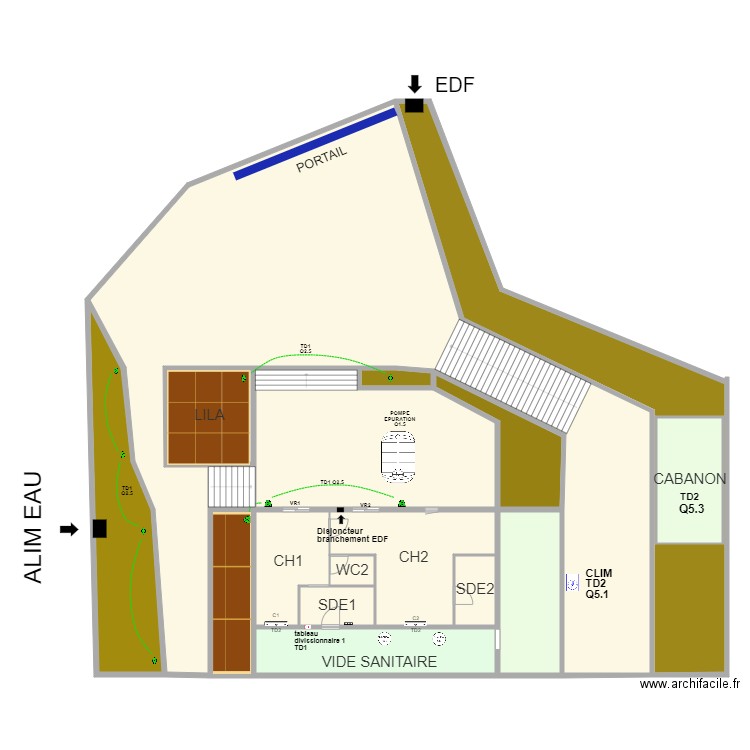 EXT1 IMPL MAILLET. Plan de 0 pièce et 0 m2