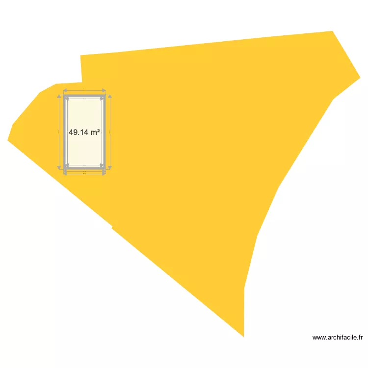 terrain Carignan. Plan de 