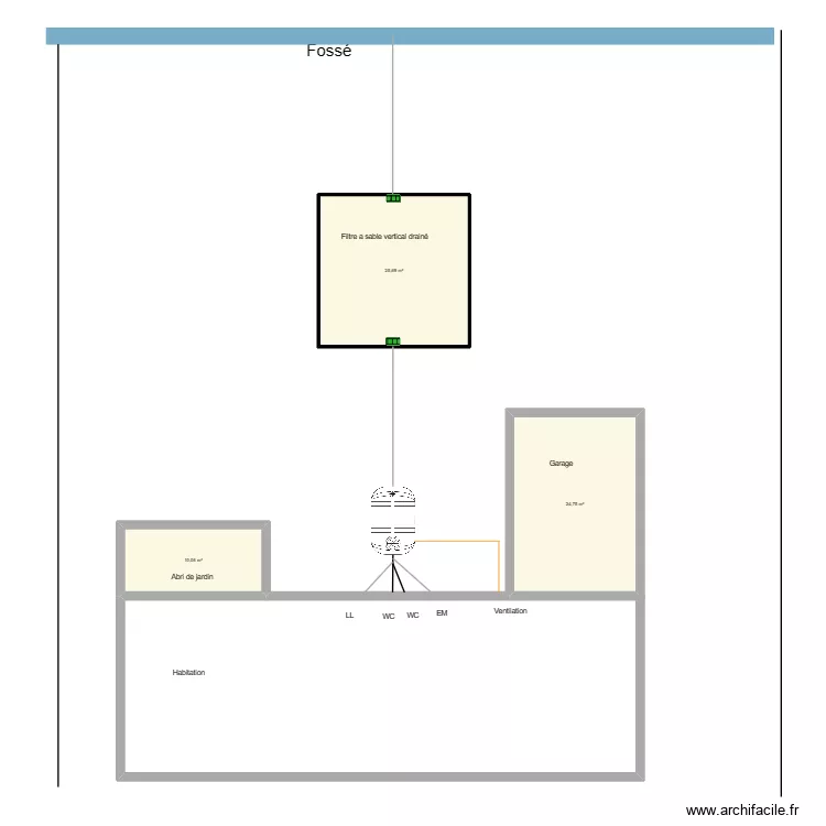 Demande d'autorisation d' assainissement. Plan de 