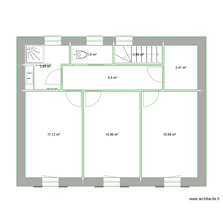 ETAGE. Plan de 