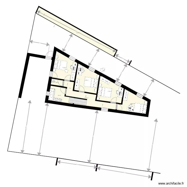 &eacute;tage du 29 juin garage cot&eacute; limite 2021  . Plan de 
