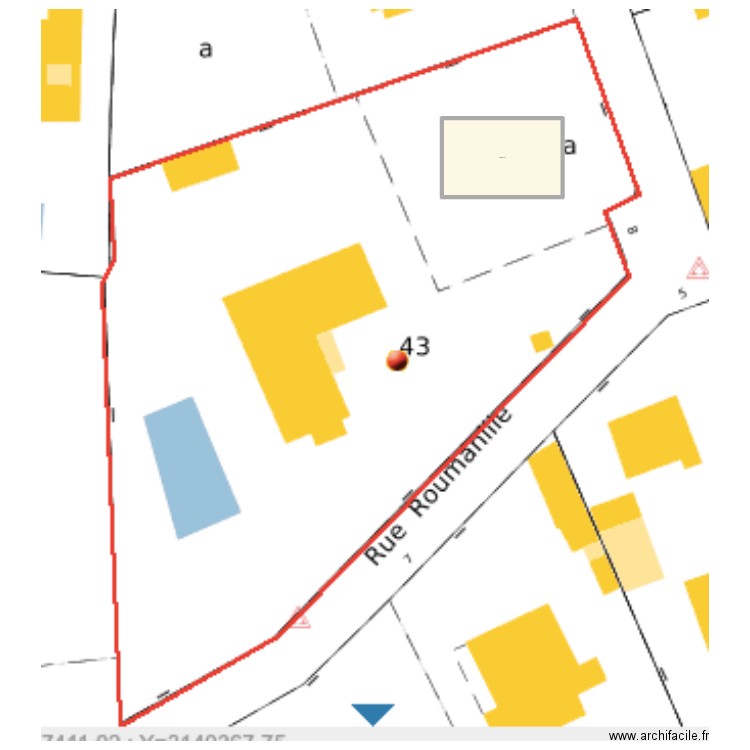 roumanille. Plan de 1 pièce et 110 m2