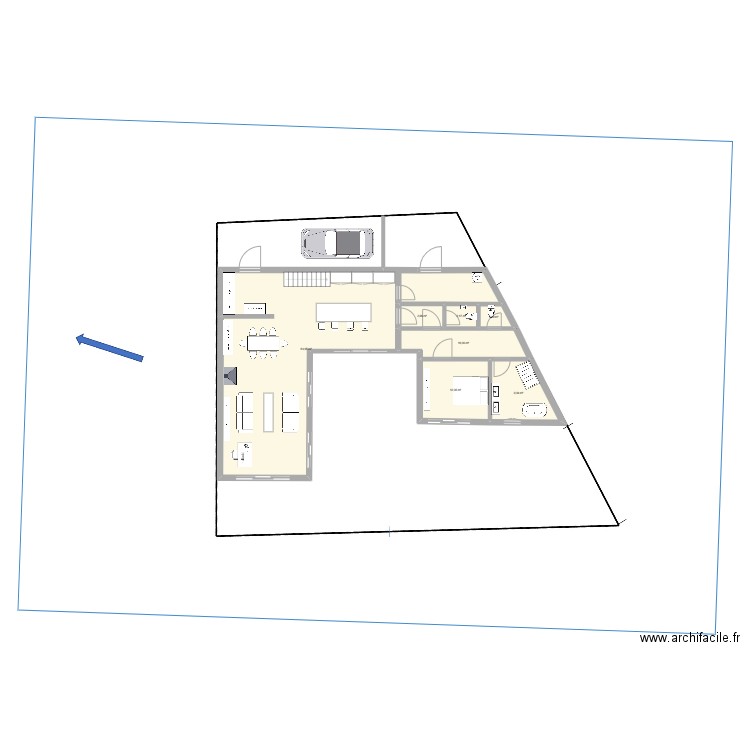maison V3 rdc. Plan de 0 pièce et 0 m2