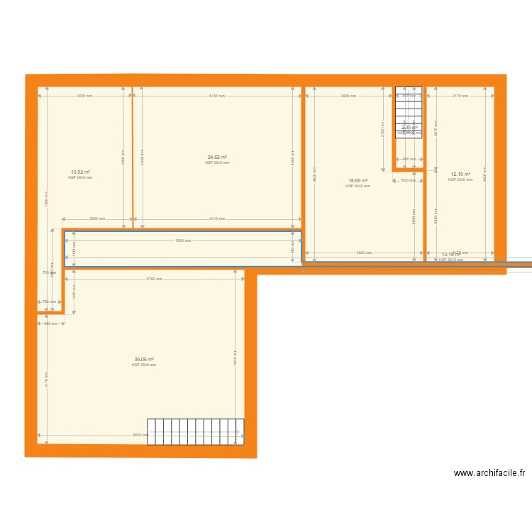 HAUT projet0. Plan de 0 pièce et 0 m2