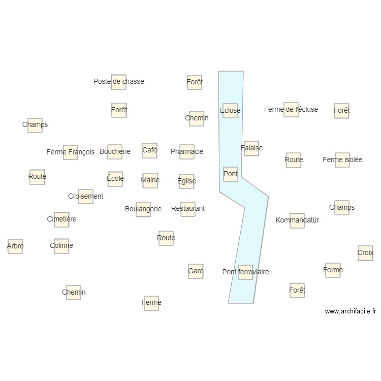 Pontain l'écluse. Plan de 0 pièce et 0 m2
