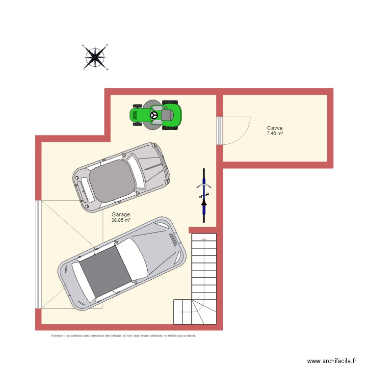 BI 1355 GOETZ  sous sol non côté. Plan de 0 pièce et 0 m2