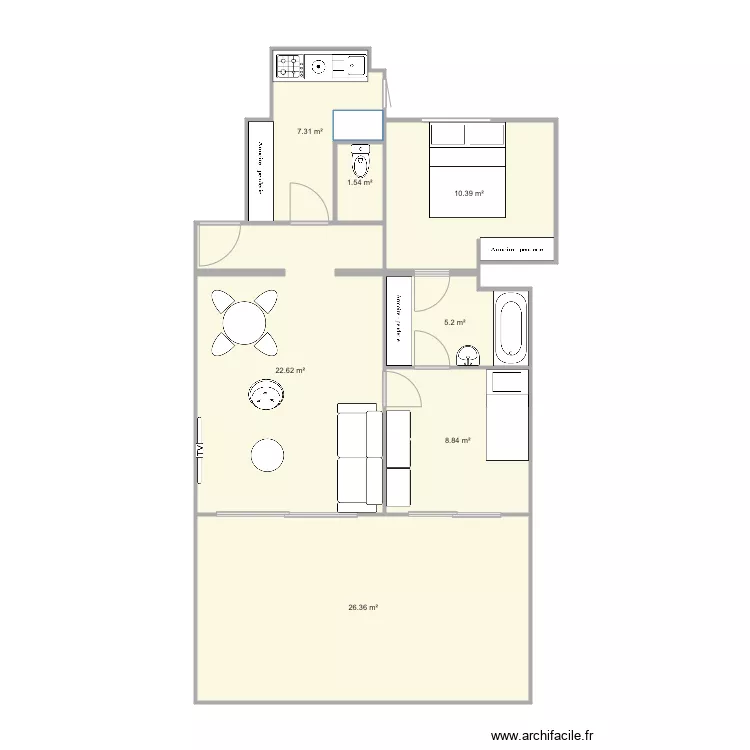 Californie base amenagé. Plan de Californie base amenagé. Plan de