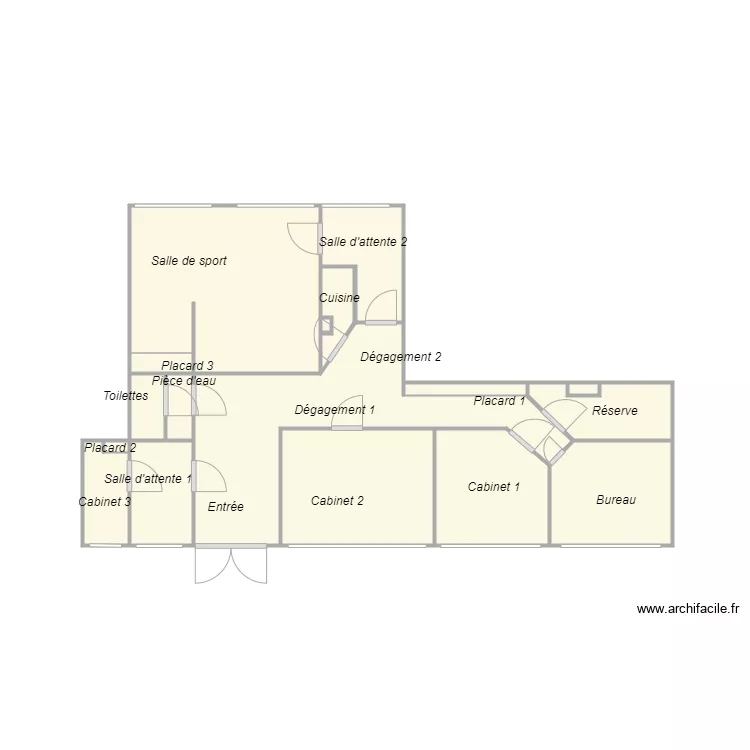 Croquis RENU. Plan de 