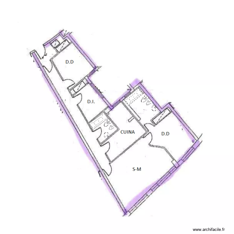 ED. BORDA DEL SOL&Agrave; ESCALA C 3-C. ANDORRA. Plan de 