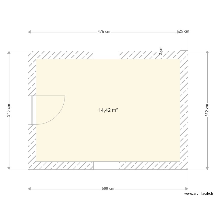 SITIO MARIM ANNEX 1. Plan de 1 pièce et 14 m2