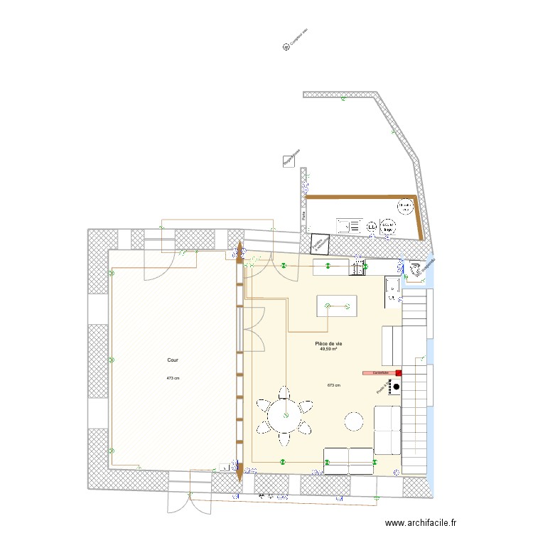 ISSARLES PLAN. Plan de 8 pièces et 150 m2