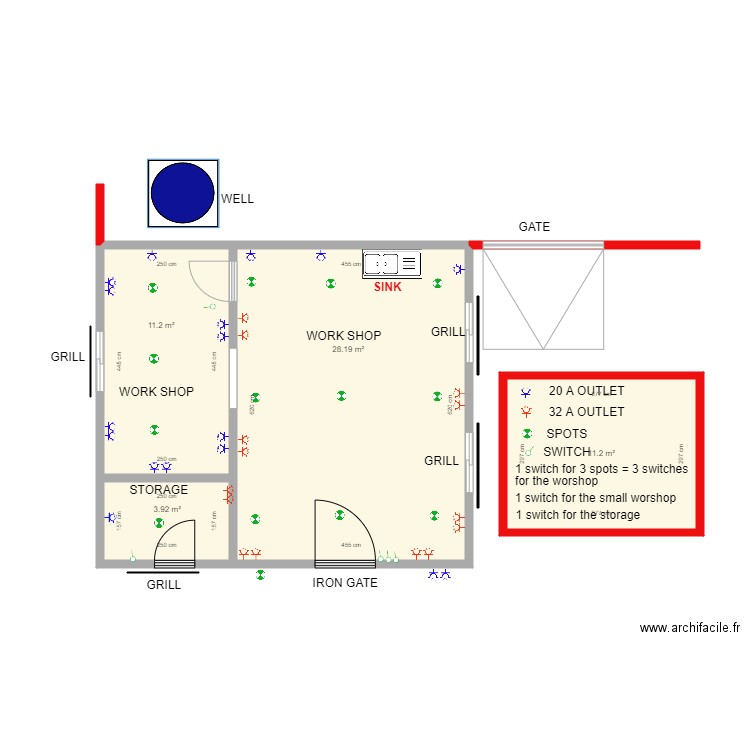 WORKSHOP OUTLETS POSITIONS 26 MAY 20222. Plan de 0 pièce et 0 m2