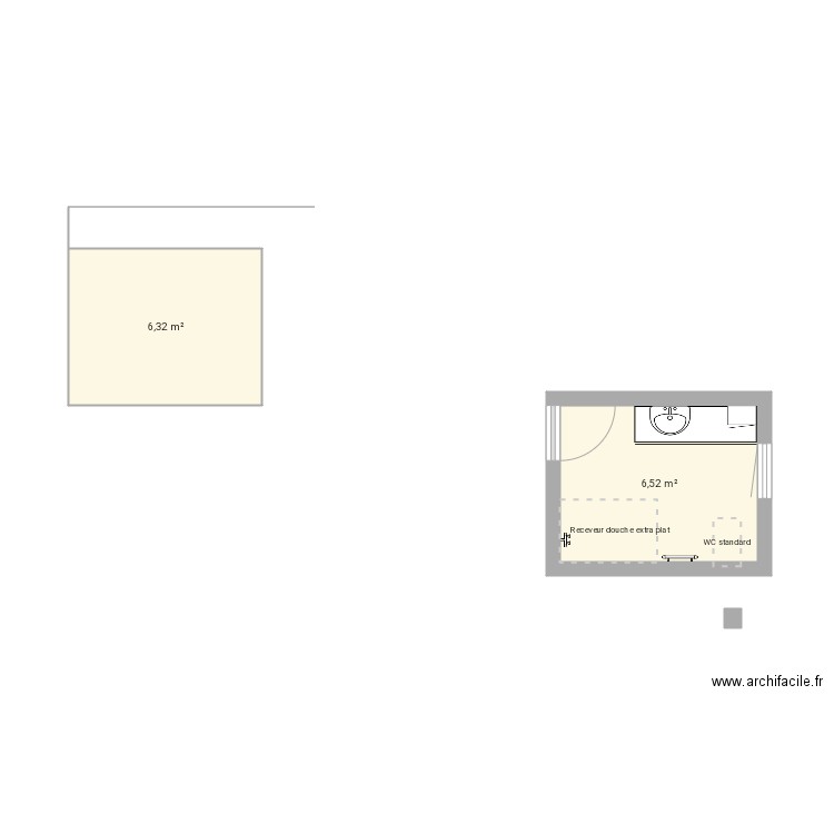 Salle de bain 2. Plan de 0 pièce et 0 m2