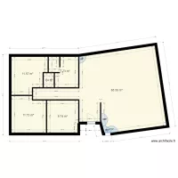 PLAN MAISON 3D PARTIE CHAMBRES