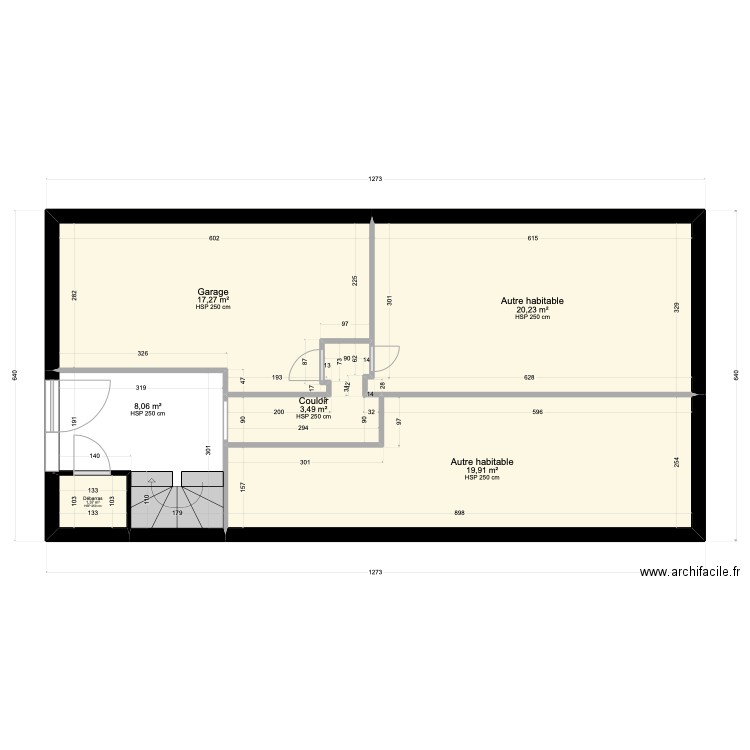 hjklp. Plan de 16 pièces et 193 m2