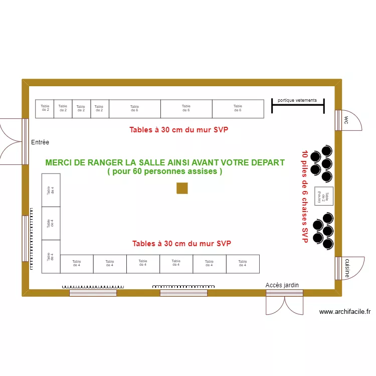plan rangement salle. Plan de plan rangement salle. Plan de