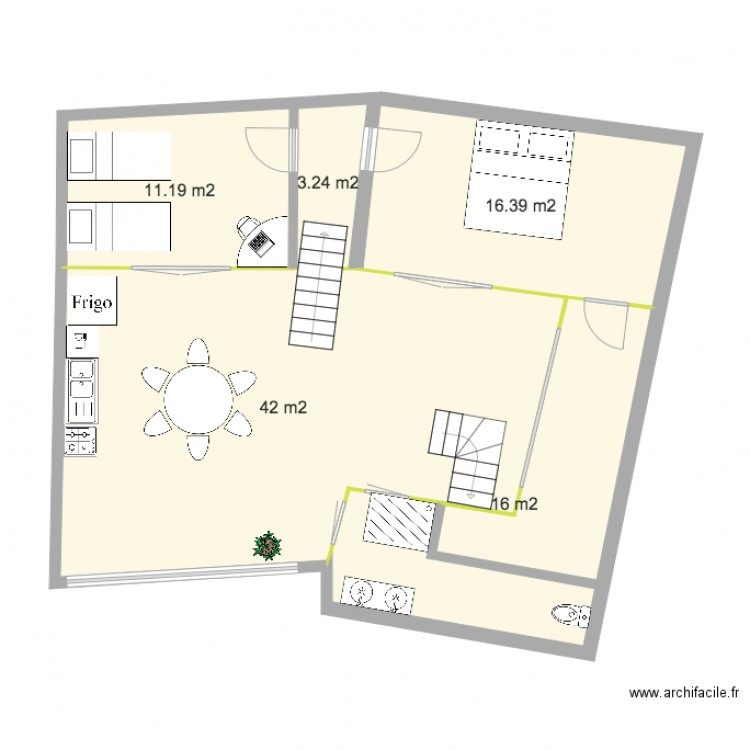 Loft 40 v2 haut. Plan de 0 pièce et 0 m2