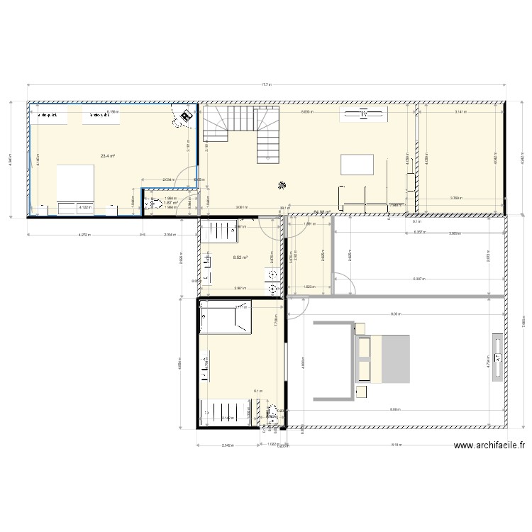 1ER. Plan de 0 pièce et 0 m2