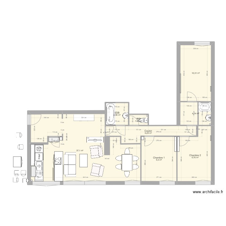 02 Boulogne plan projet 4. Plan de 0 pièce et 0 m2