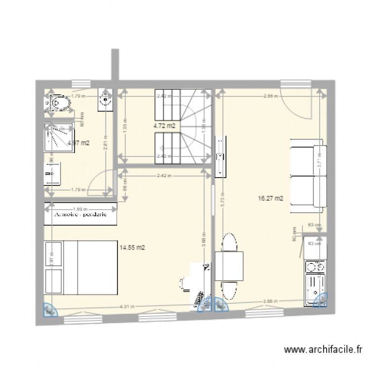 appart nouveau. Plan de 0 pièce et 0 m2