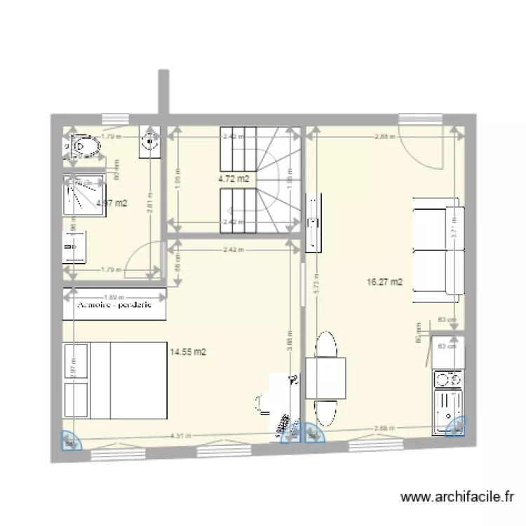 appart nouveau. Plan de 