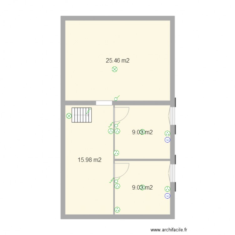 REVERS ETAGE. Plan de 0 pièce et 0 m2