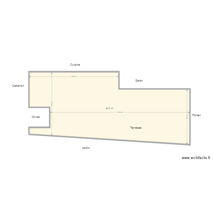 terrasse cbm. Plan de 0 pièce et 0 m2
