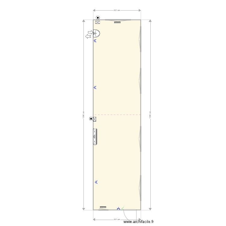 2 64004 et 2 64005   1200 sur 300. Plan de 1 pièce et 36 m2