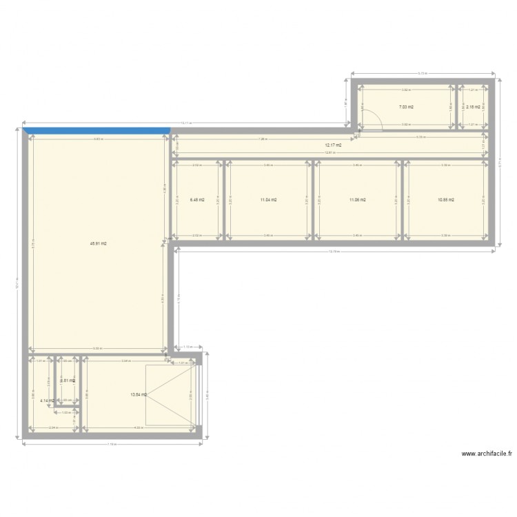 st aug. Plan de 0 pièce et 0 m2