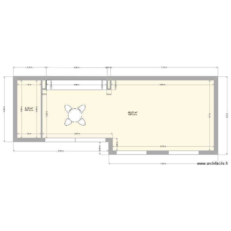 maison japon 14. Plan de 4 pièces et 56 m2