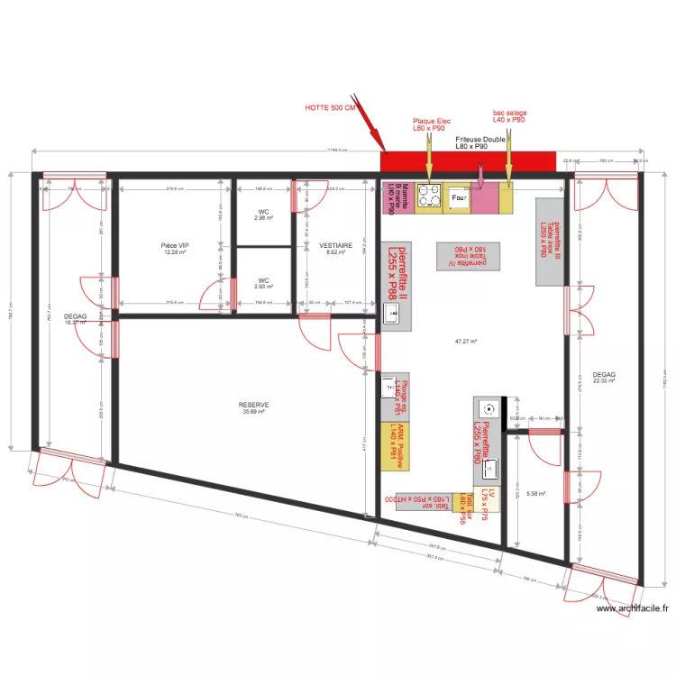 MILLENIUM  CUISINE SALLE  V1 25 01 18. Plan de 