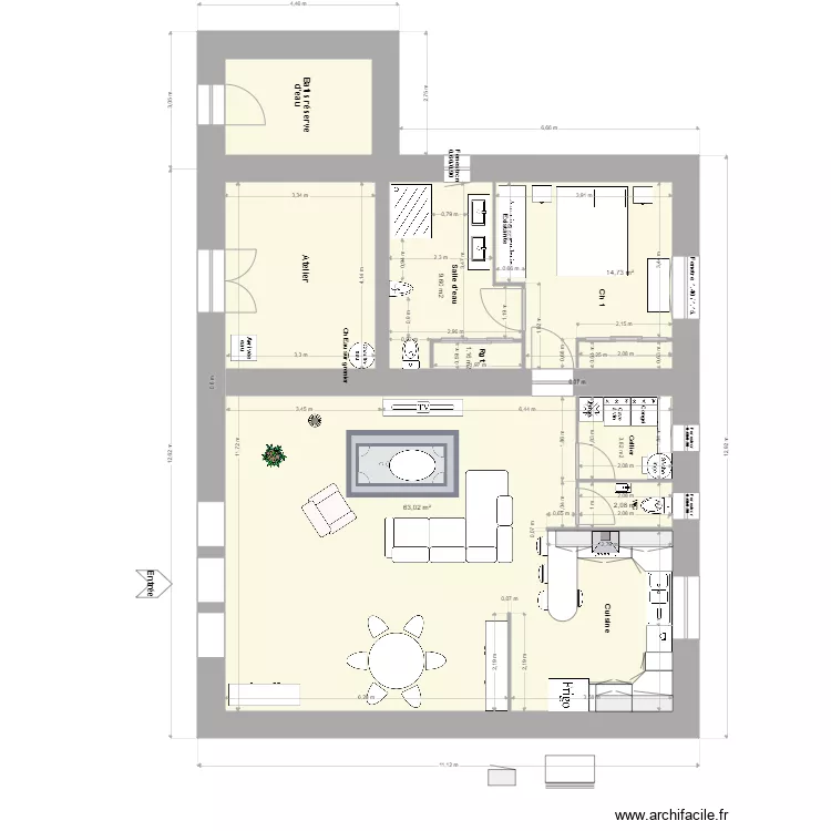Loft Agrandissement RdeC.. Plan de 