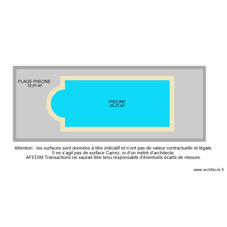 BI 6867  PISCINE. Plan de 0 pièce et 0 m2