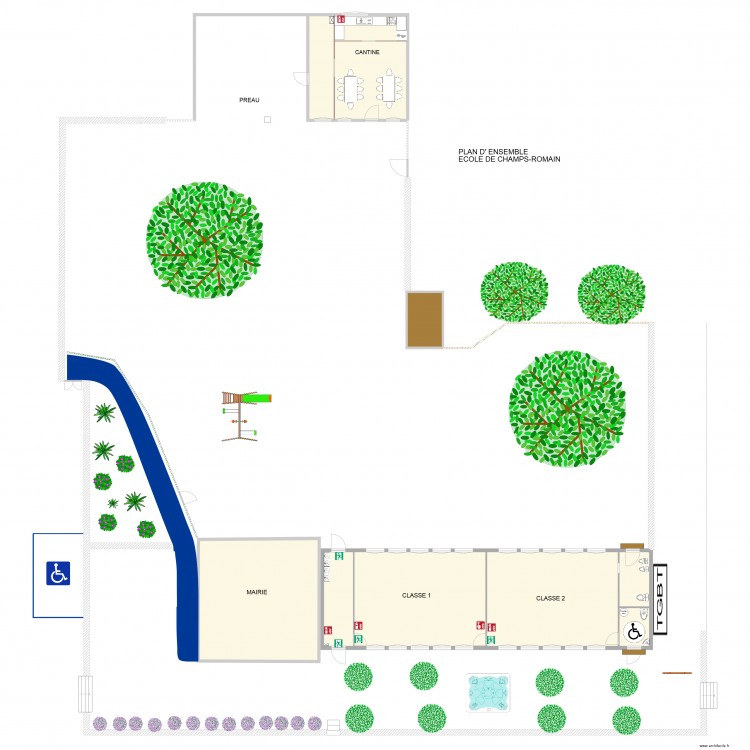 champs romain eccole 2 exter. Plan de 0 pièce et 0 m2