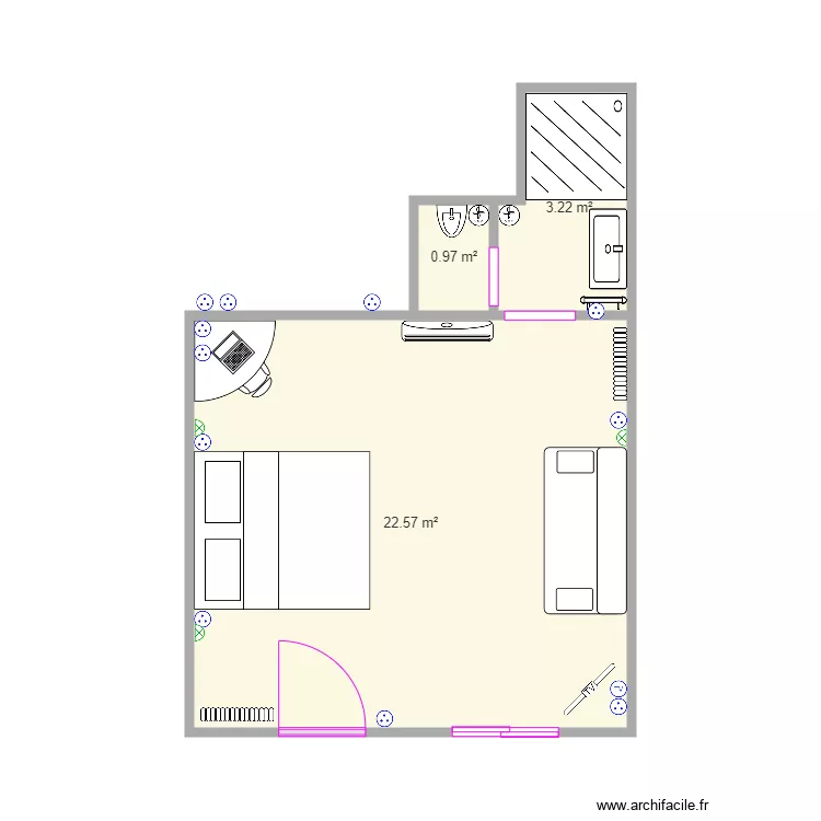 CHAMBRE 1. Plan de CHAMBRE 1. Plan de