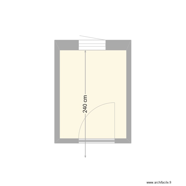 SALLE EAU. Plan de 1 pièce et 3 m2