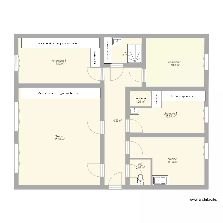 fontenay v2. Plan de 