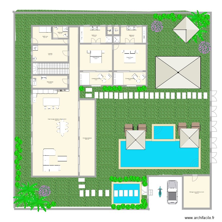 Pererenan villa 6. Plan de 0 pièce et 0 m2