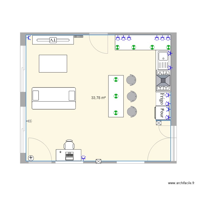 archifacile 2. Plan de 0 pièce et 0 m2