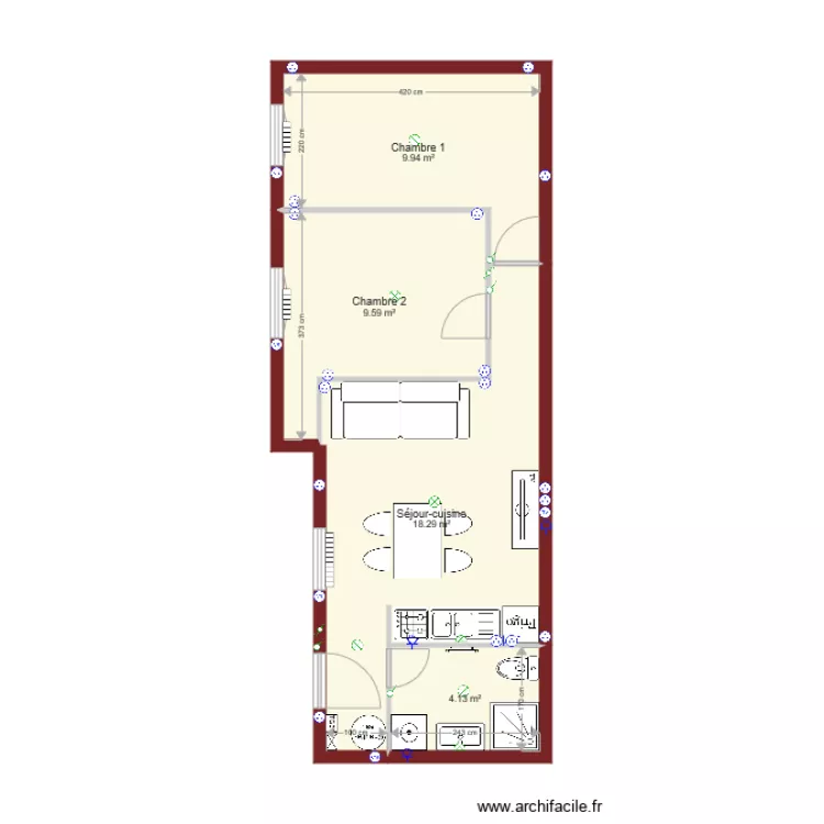 Maison La Fère. Plan de Maison La Fère. Plan de