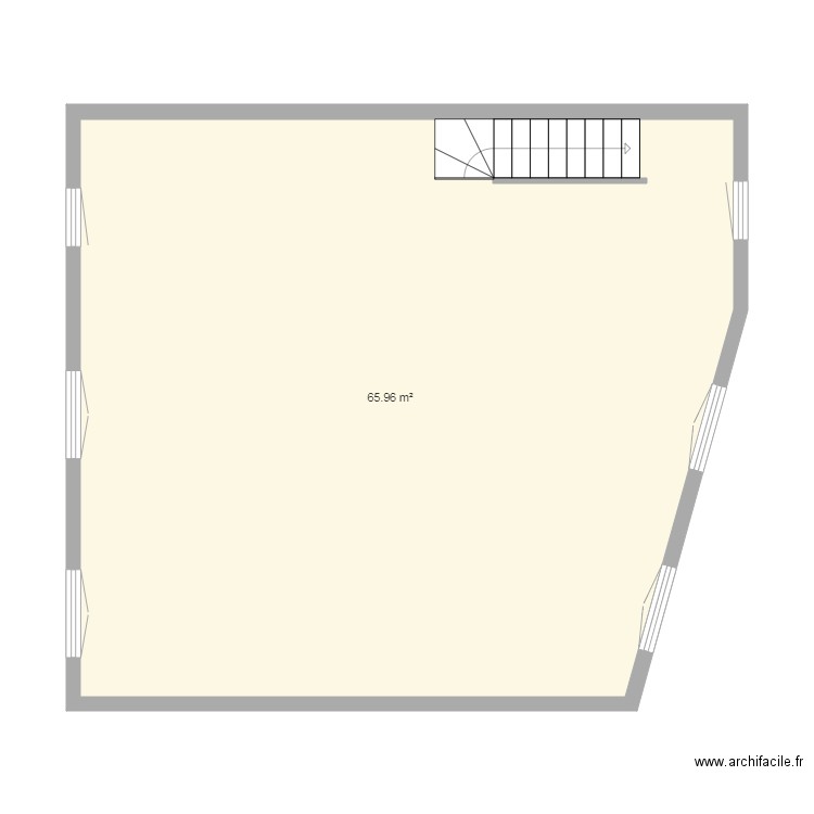 ALEX MAISON MAURECOURT 3 ETAGE. Plan de 1 pièce et 66 m2