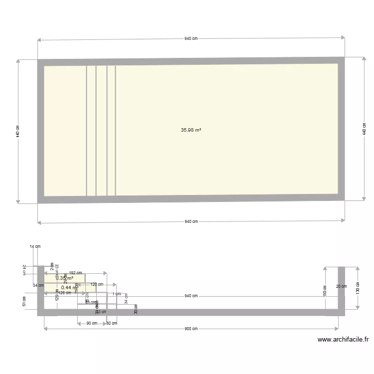 plan en coupe piscine. Plan de 
