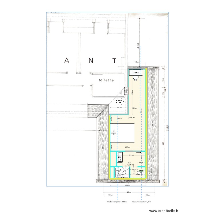 ORLIAC SDB N1 V3. Plan de 0 pièce et 0 m2