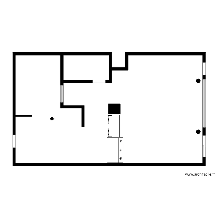 AU PETIT CREUX. Plan de 