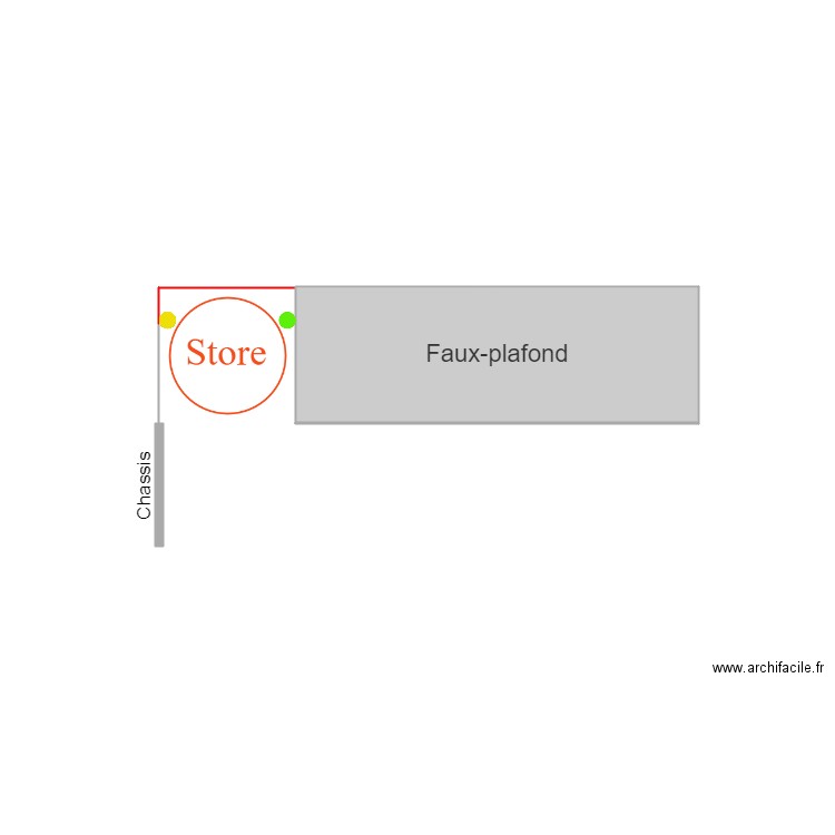 Store Hamoir. Plan de 0 pièce et 0 m2