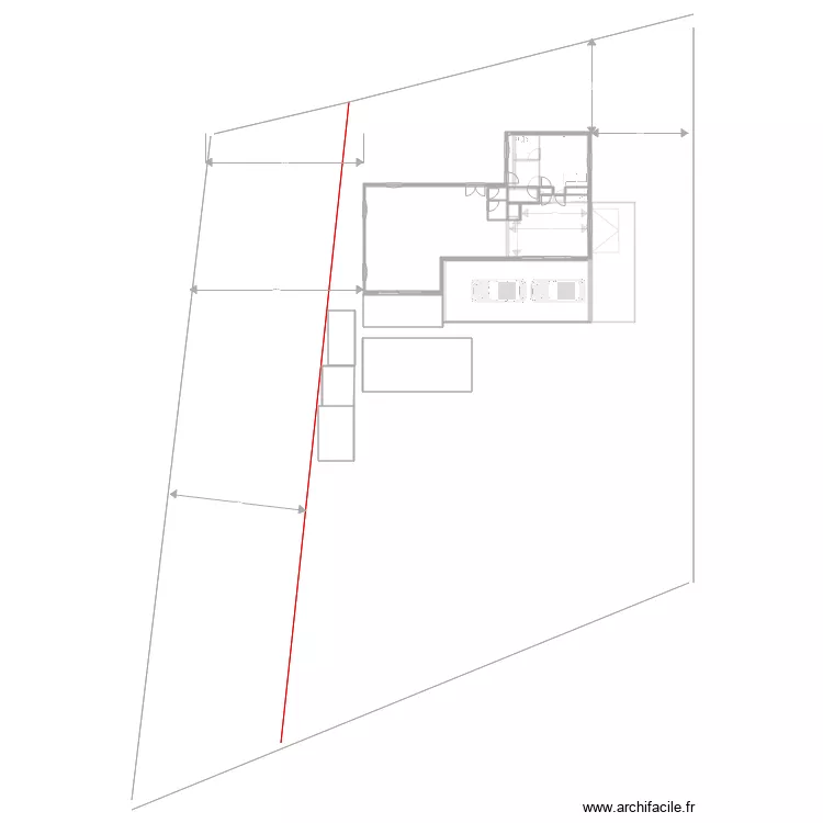 muscadelle RDC avec terrasse et piscine   terrain. Plan de 