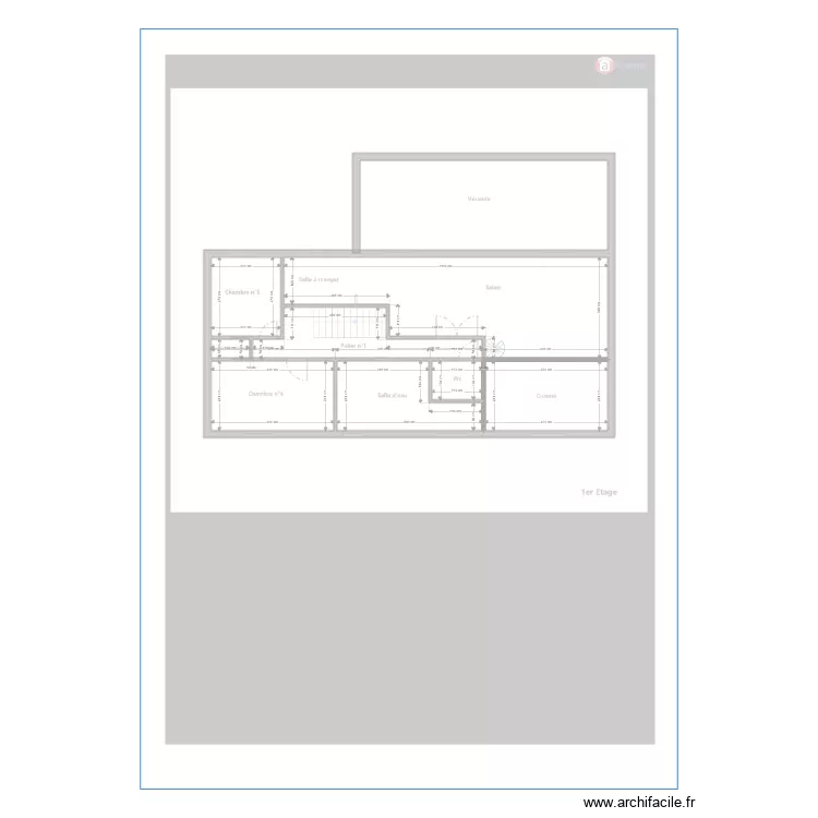 maison. Plan de 
